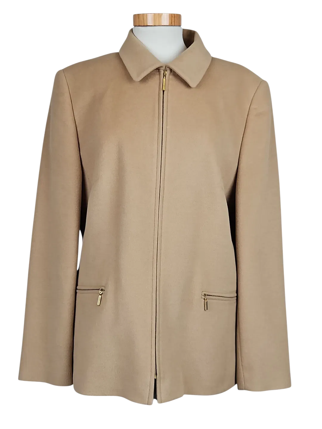 BASLER Vintage Damen Wolljacke, beige - Gr. L - Bild 1