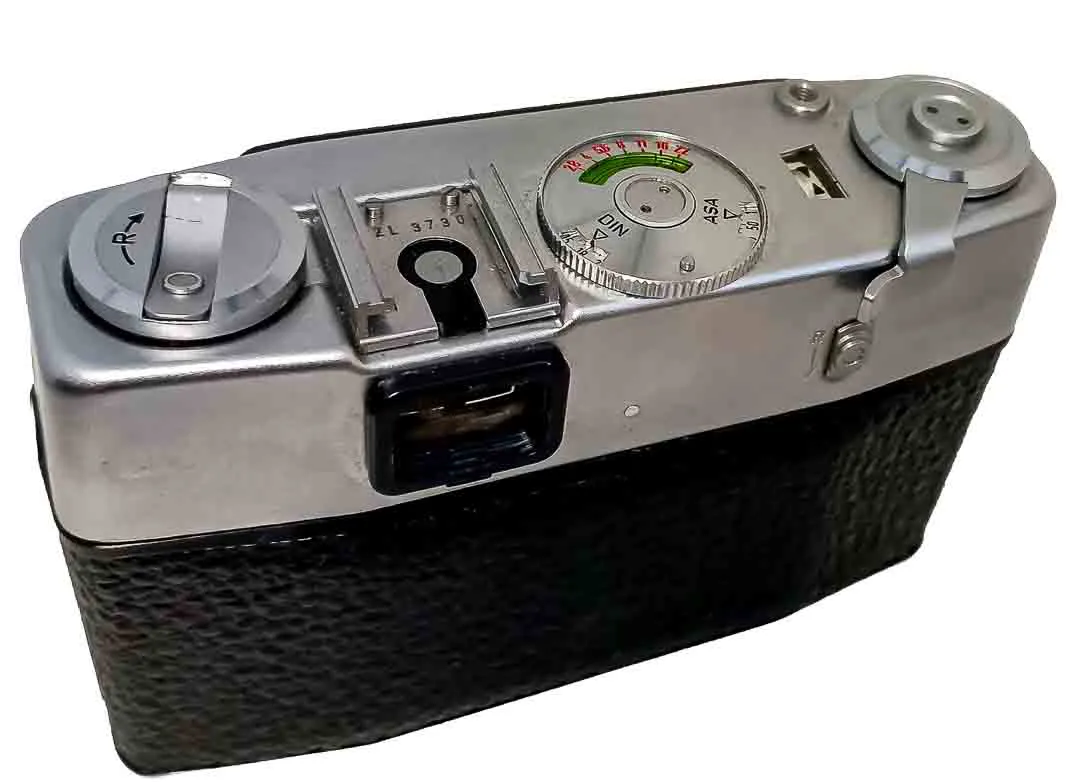 Agfa Silette-L Kamera Color-Agnar 2,8/45 mm mit Ledertasche – Bild 3