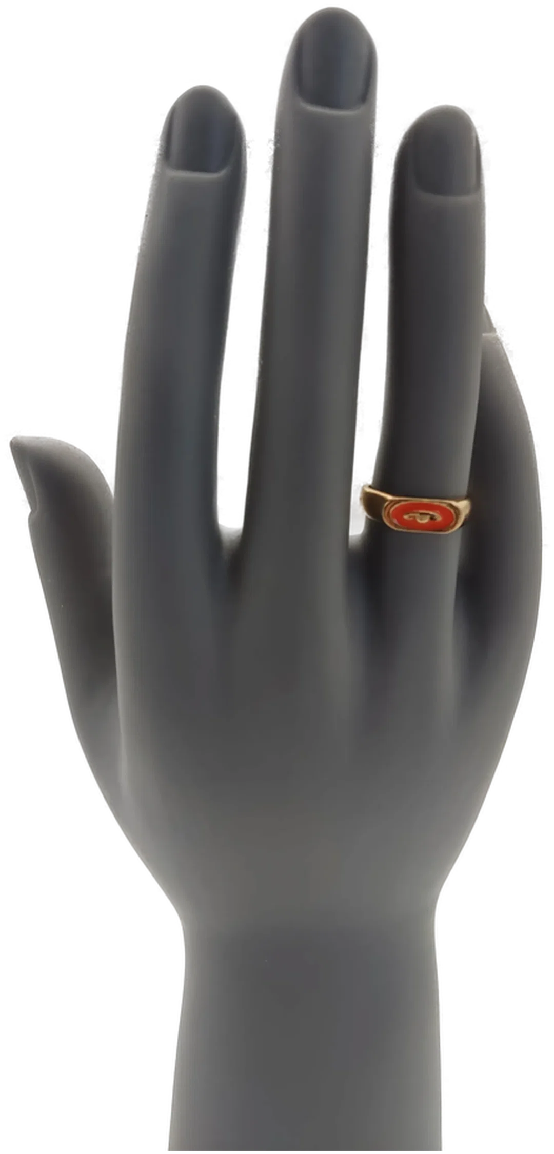 Ring golden mit orangem Auge Damen – Bild 2