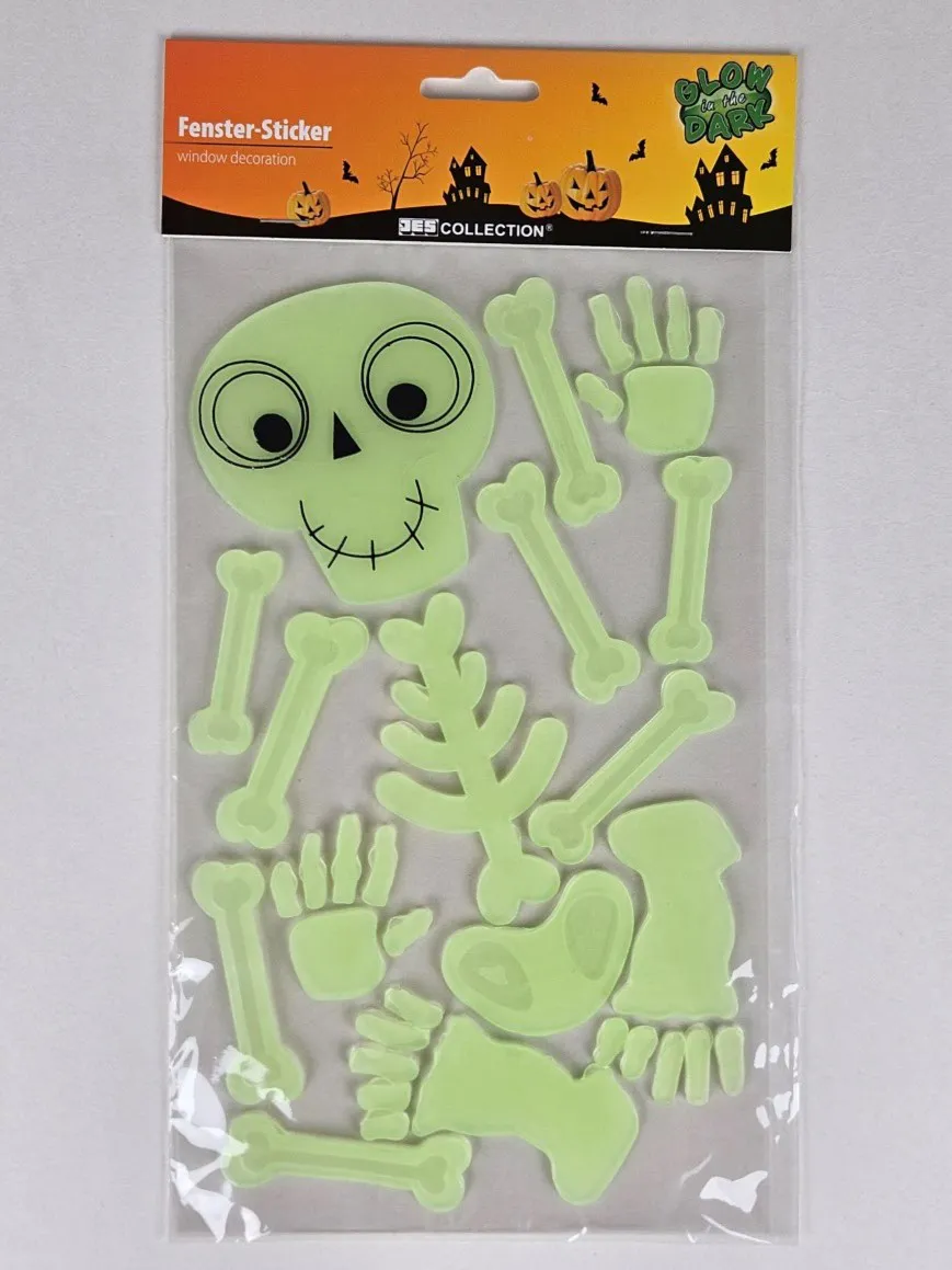 Halloween Fenster-Stickerpaket "Grusel" #5 "Glow in the Dark" – Bild 3