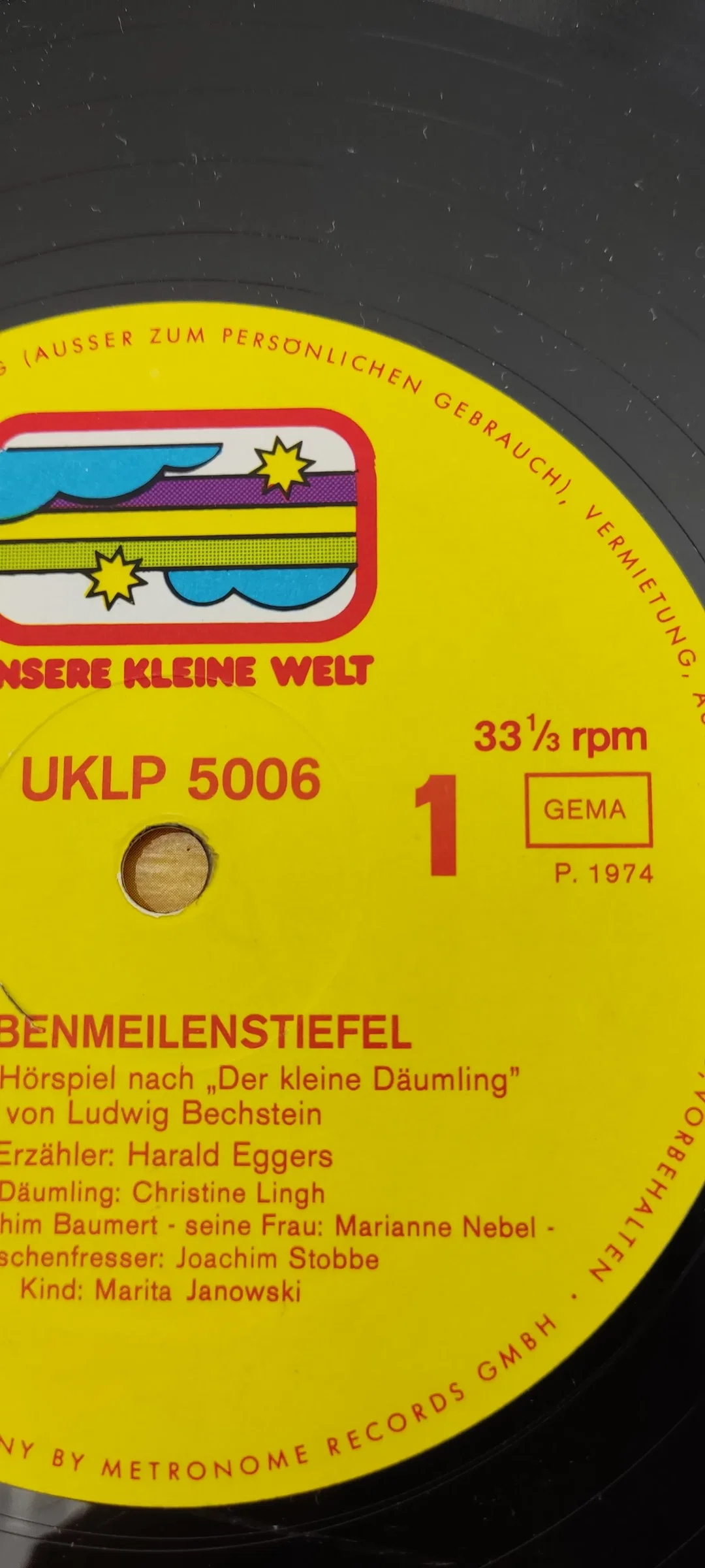 LP Vinyl Märchen Hörspiel "Der Schweinehirt" – Bild 2
