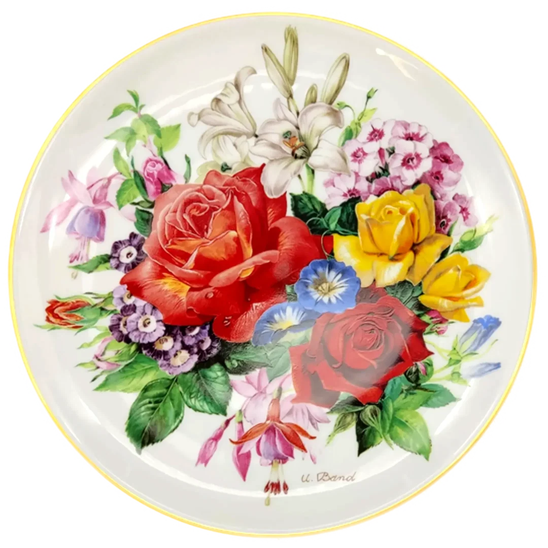 Hutschenreuther Sammelteller 1987 - „Sommerpracht“ von Ursula Band (Teller 7605 B) - Bild 1