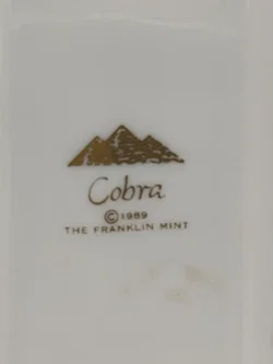 Goldene Cobra Porzellan & Zertifikat von Franklin Mint | Limitierte Rarität - Bild 11