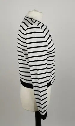 Marc Cain Gestreiftes Oberteil - Gr. N1, 100% Baumwolle - Bild 2