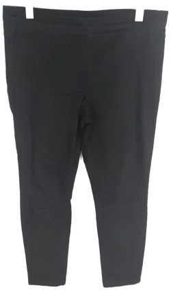 Schwarze H&M Stretch Jeans mit Gummizugbund und Taschen in Größe L – Vorschau 1