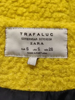Zara Damenmantel In Gelb, Größe 36 | Moderner Teddylook – Vorschau 4