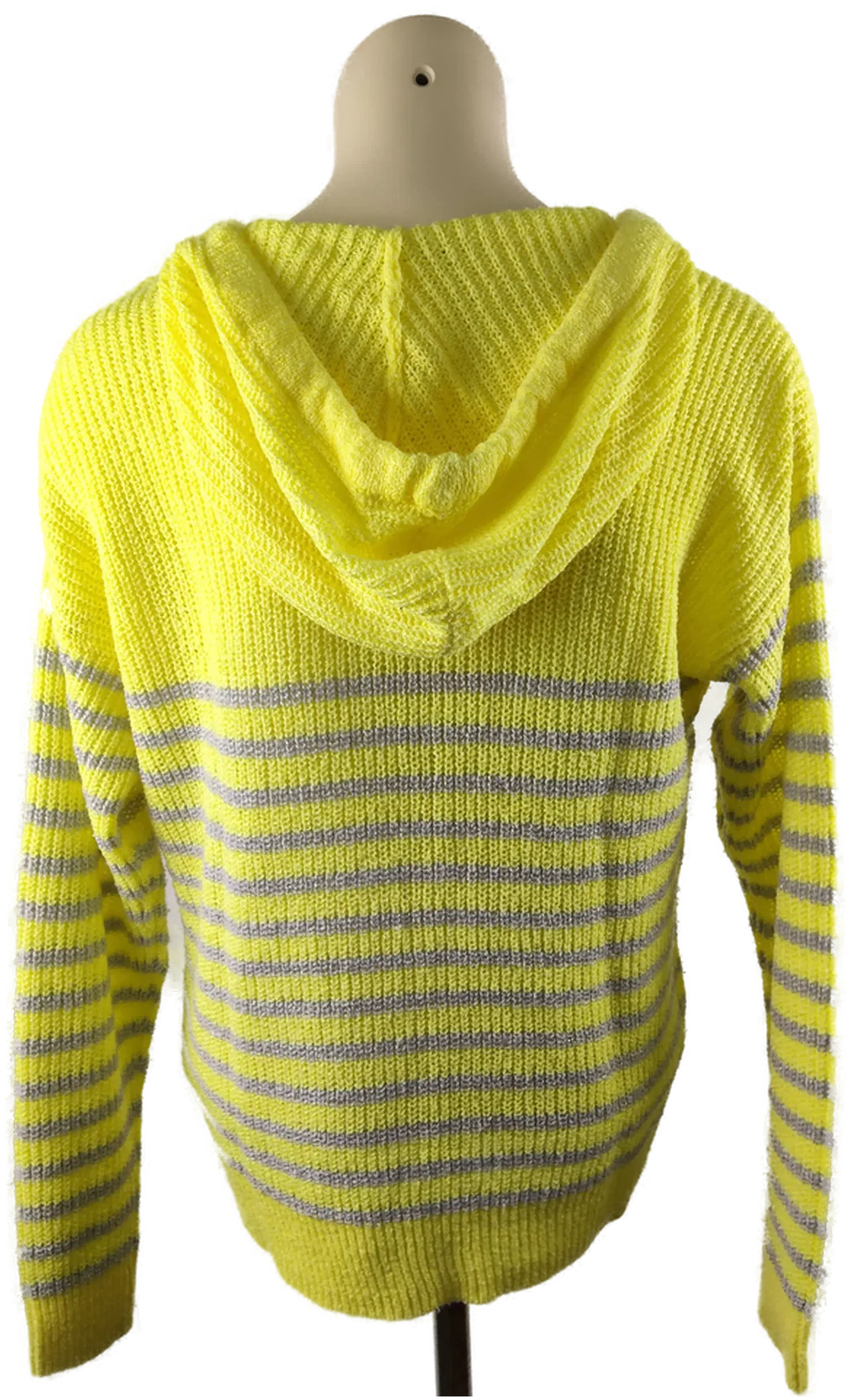 Damenpullover Jean Pascale | Gelb-Grauer Streifenlook – Bild 3