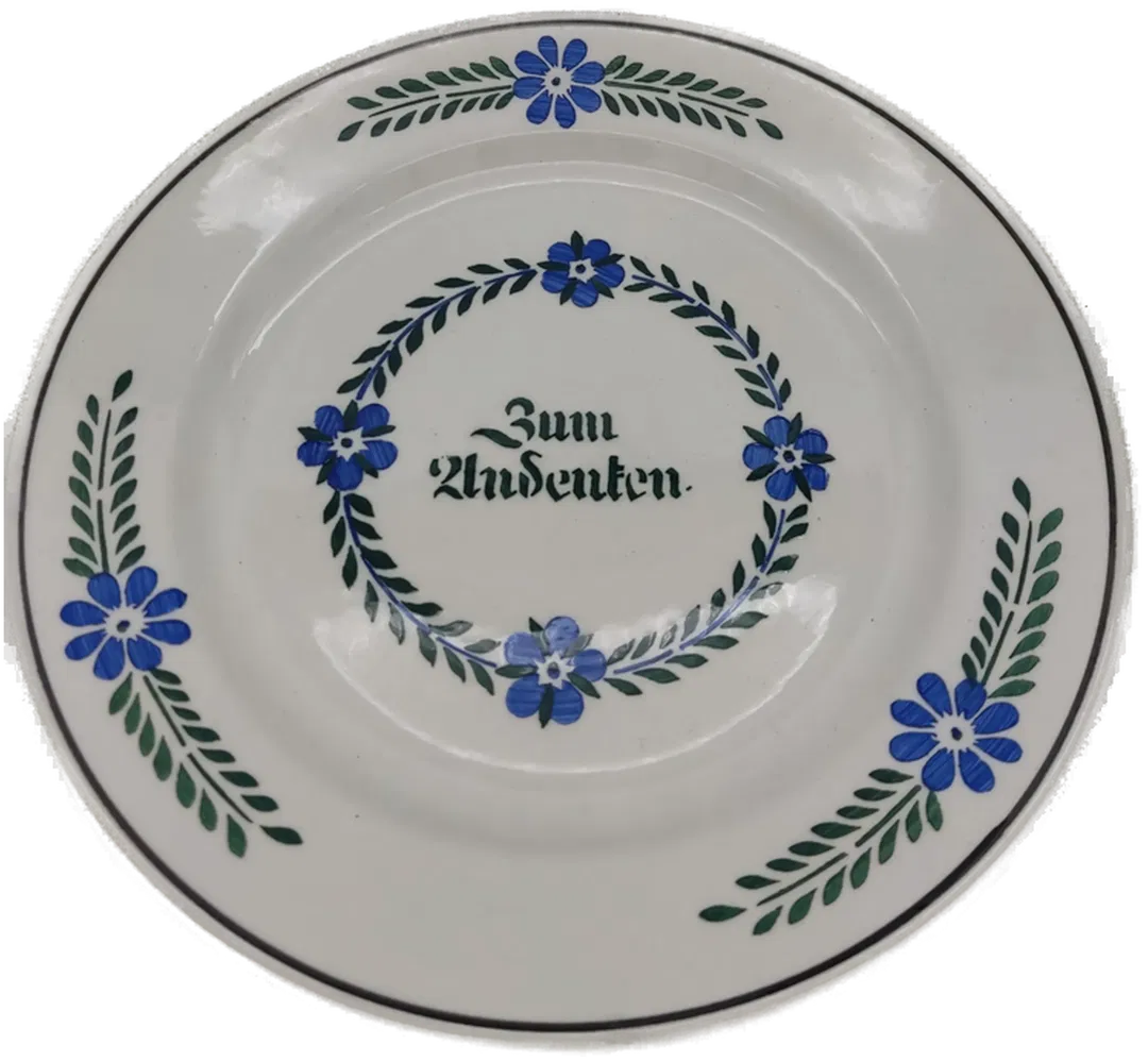 Porzellan Wandteller Wilhelmsburger, Ø23 cm | Vintage-Schatz - Bild 4
