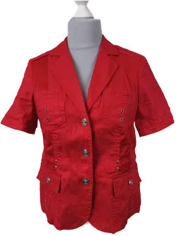 Bonita, Kurzarm-Blazer, Gr. 38, Leinen - Bild 1