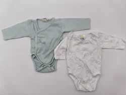 2er Set Baby-Body, Miffy Gr. 50 und Bio-Baumwolle Gr. 56, Langarm – Vorschau 1