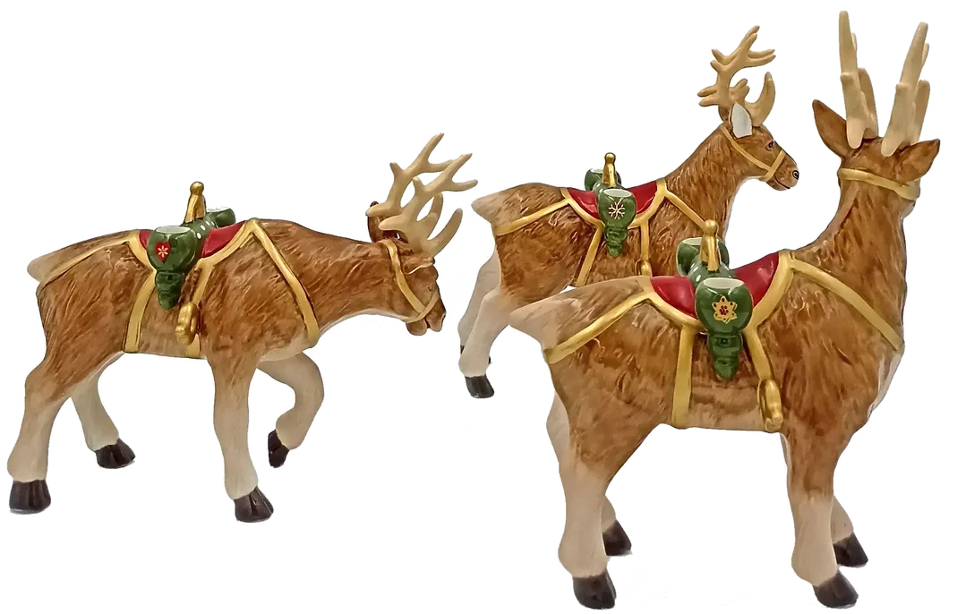 Weihnachts-Rentier-Figur Set – Bild 2