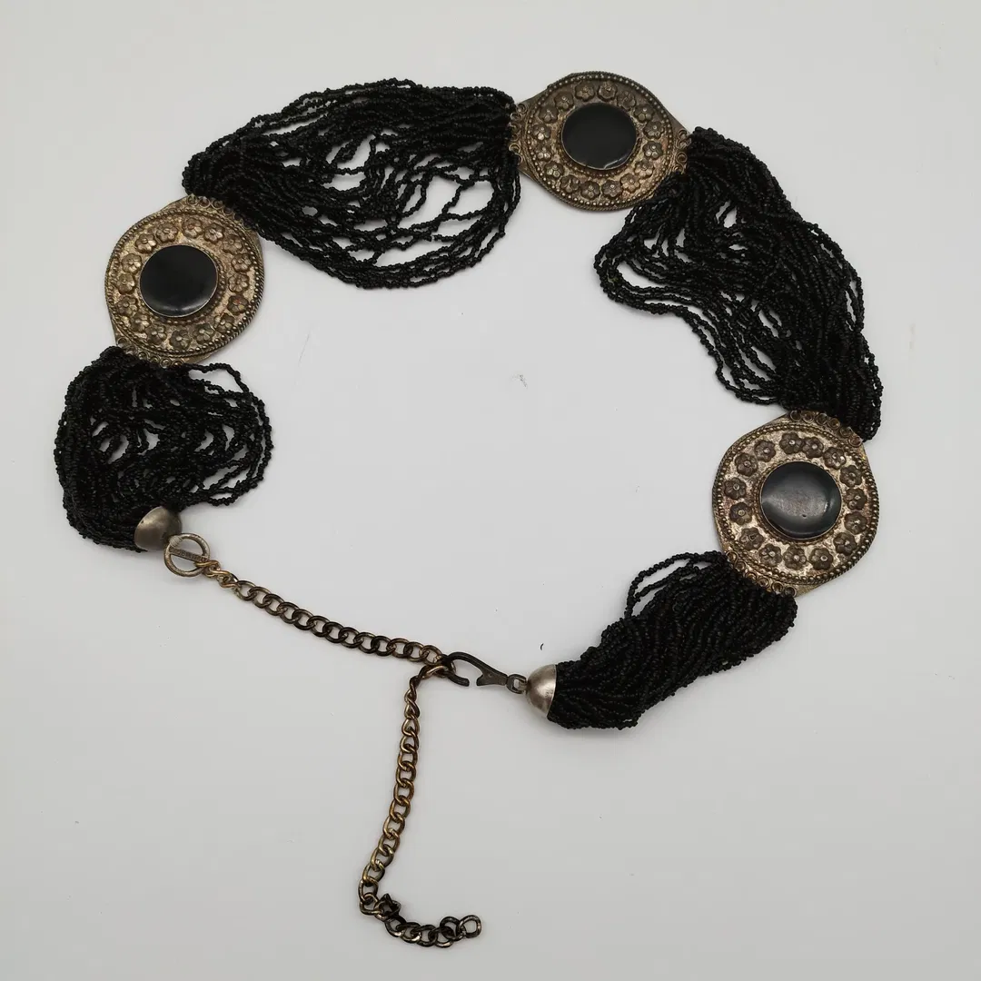 Eleganter Kettengürtel aus edlem Metall mit Schmuckelementen – Made in Italy für dein perfektes Partyoutfit! - Bild 1