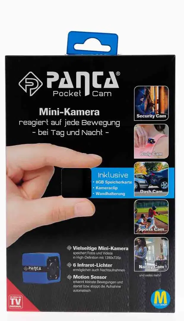 PANTA Pocket Cam / Mini-Kamera mit Infrarot und Motion Sensor - Bild 3