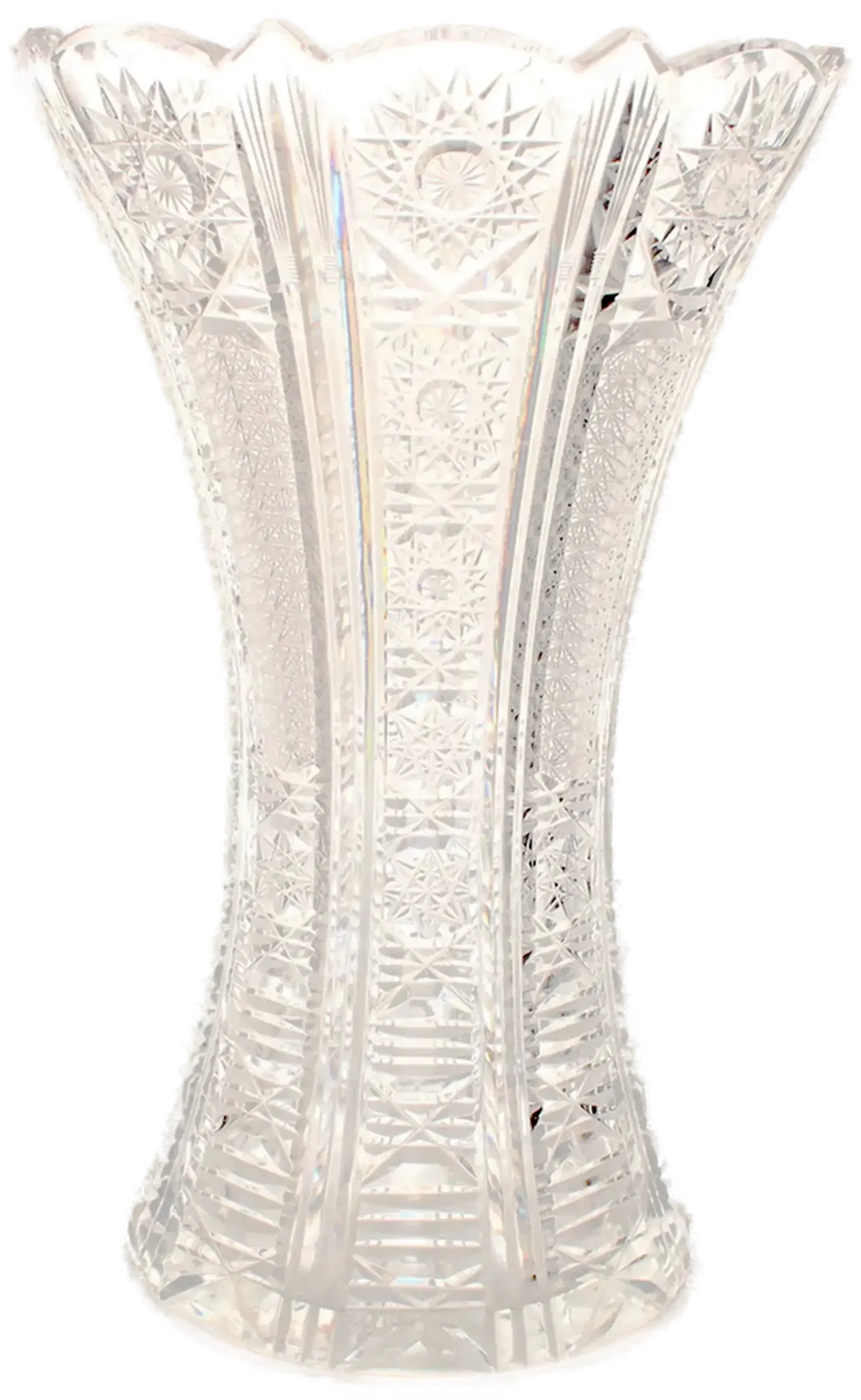 Schwere Bleikristallvase mit Facettenschliff – elegant & massiv - Bild 4