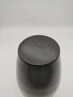 Schwarze Vintage Vase aus Ton  - Bild 4