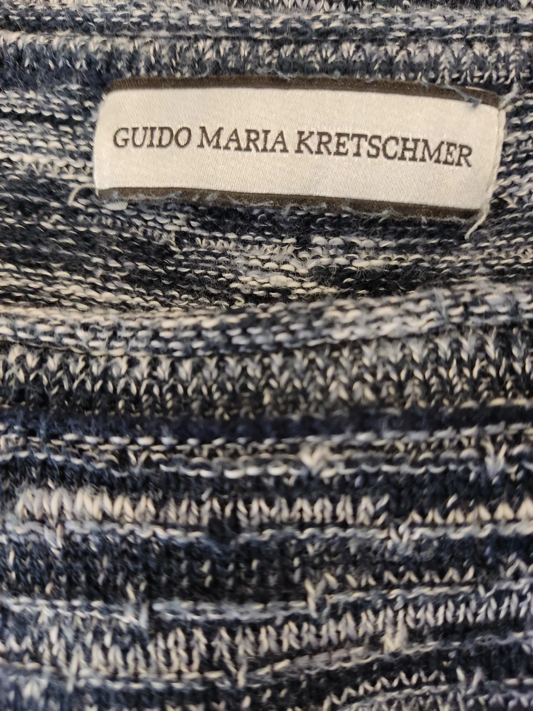 Guido Maria Kretschmer Herren Pullover schwarz gemustert Gr. 52/54 – Bild 3