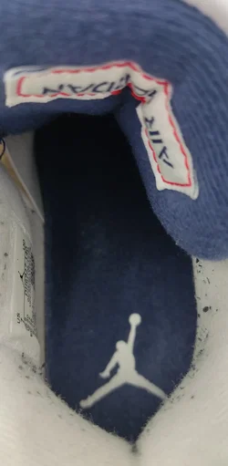 Air Jordan 4 Sneaker White/Midnight Navy Gr.40 | Wie Neu - Bild 8