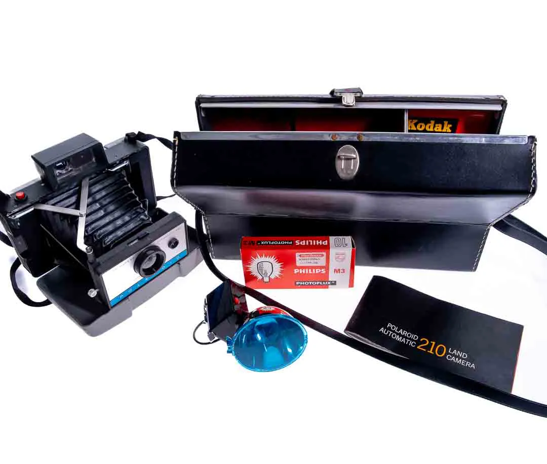 POLAROID 210 Automatic Land Kamera Vintage Sofortbildkamera mit Blitz (Modell 268) – Bild 6