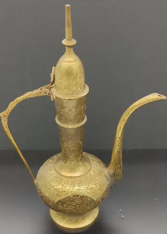 Orientalisches Tee/Mokka Kovolut 4 teilig aus Messing mit Gravur – Bild 5