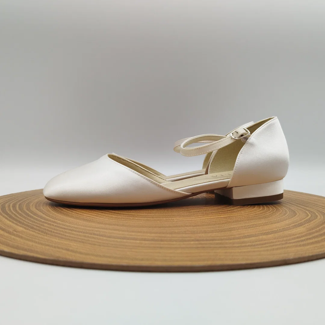 Avalia Sissi Brautschuhe – Ivory Satin – Gr. 37 – neu & ungetragen – Bild 1