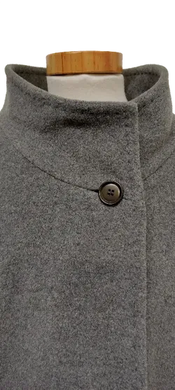 Basler Oversize Damenmantel mit Wollanteil in grau, Größe 50 - Bild 3