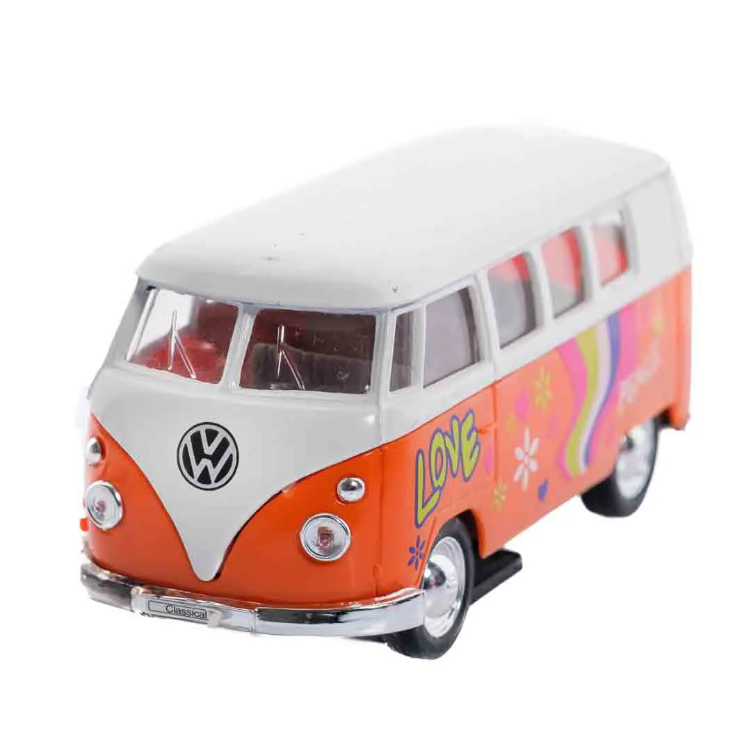 Welly Modellauto VW Bus Classic Flower Power – Bild 2