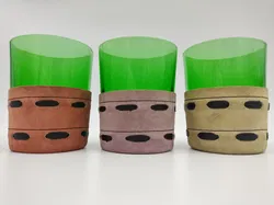 Karaffe und 6x Longdrink Gläser im 70er Jahre Design - Bild 3