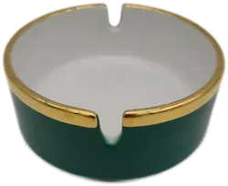 S.P.M. WALKÜRE Vintage Aschenbecher. Porzellan. Grün - Bild 2
