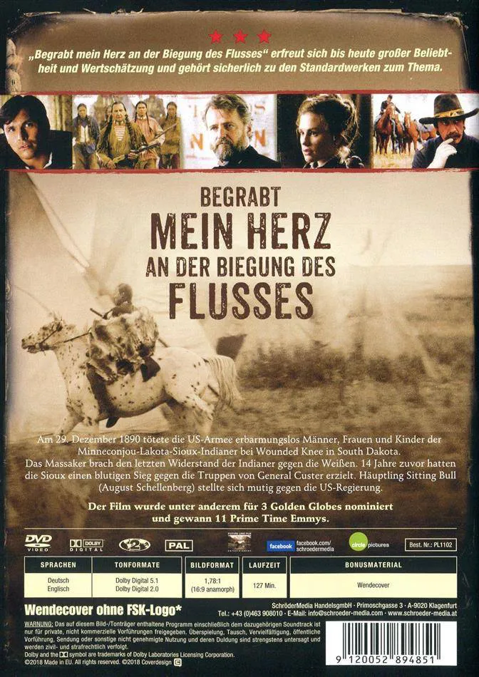 DVD Begrabt mein Herz an der Biegung des Flusses, Neu & original | Historien-Drama | Wendecover | FSK 16 – Bild 2