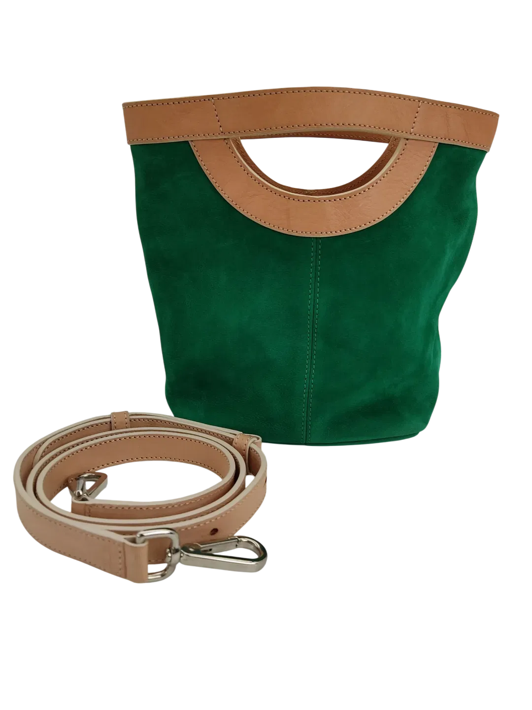 Max V. Kœnig Damen Handtasche, grün/creme - klein - Bild 1