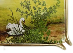 Topfuntersetzer mit Fliese Metallrahmengestell in Messingoptik - Bild 3