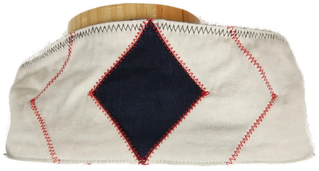 T-Shirt "Musto", langarm mit V-Ausschnitt und Kragen, gestreift, Größe M – Bild 4
