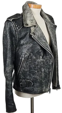 MQP Damen Lederjacke, schwarz - Gr. L - Bild 3