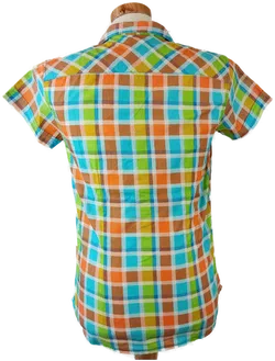 Fishbone Herrenhemd mehrfarbig kariert - S (Slim fit) - Bild 3