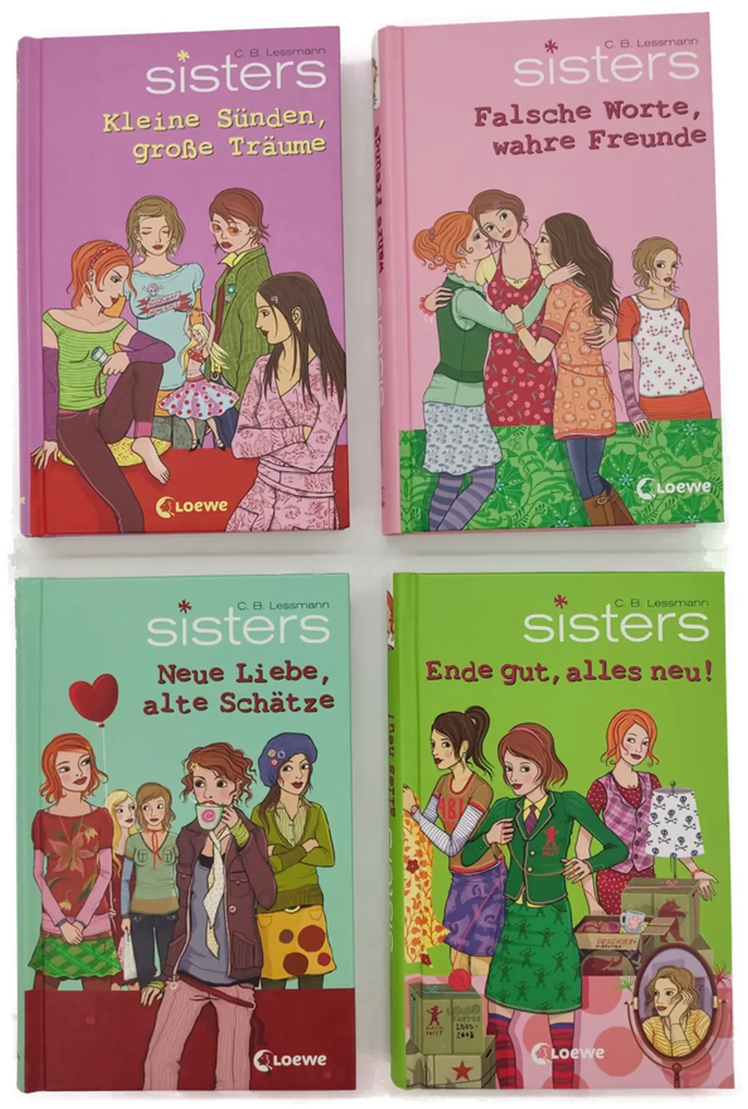 sisters - Kleine Sünden, große Träume; Falsche Worte, wahre Freunde; Neue Liebe, alte Schätze; Ende gut, alles neu - C.B. Lessmann - 4 Bände - Bild 1