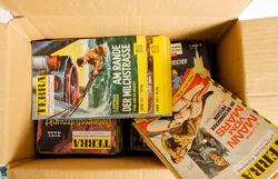 Vintage Pulp Fiction: eine Kiste voller 