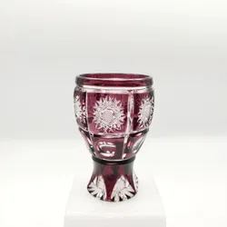 Böhmischer Kristallbecher Bleikristall Transparent | Sammlerstück - Bild 2