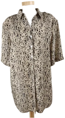  Bluse mit Top-2 tlg. "Canda", kurzarm mit Kragen, schwarz und schwarz/grün, Gr.öße 50 – Vorschau 2