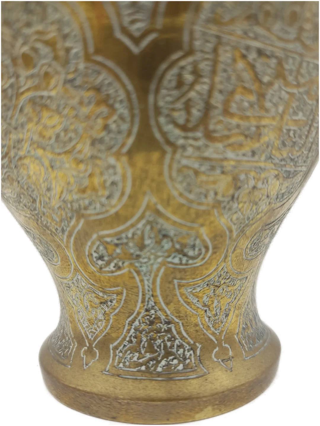 Islamische Arabische Kalligraphie Messingvase | Handgravierter Orientalische Charme – Bild 7