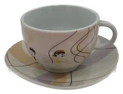 ACCENTA Kaffeetassen mit Untertellern (Braun) - Bild 2
