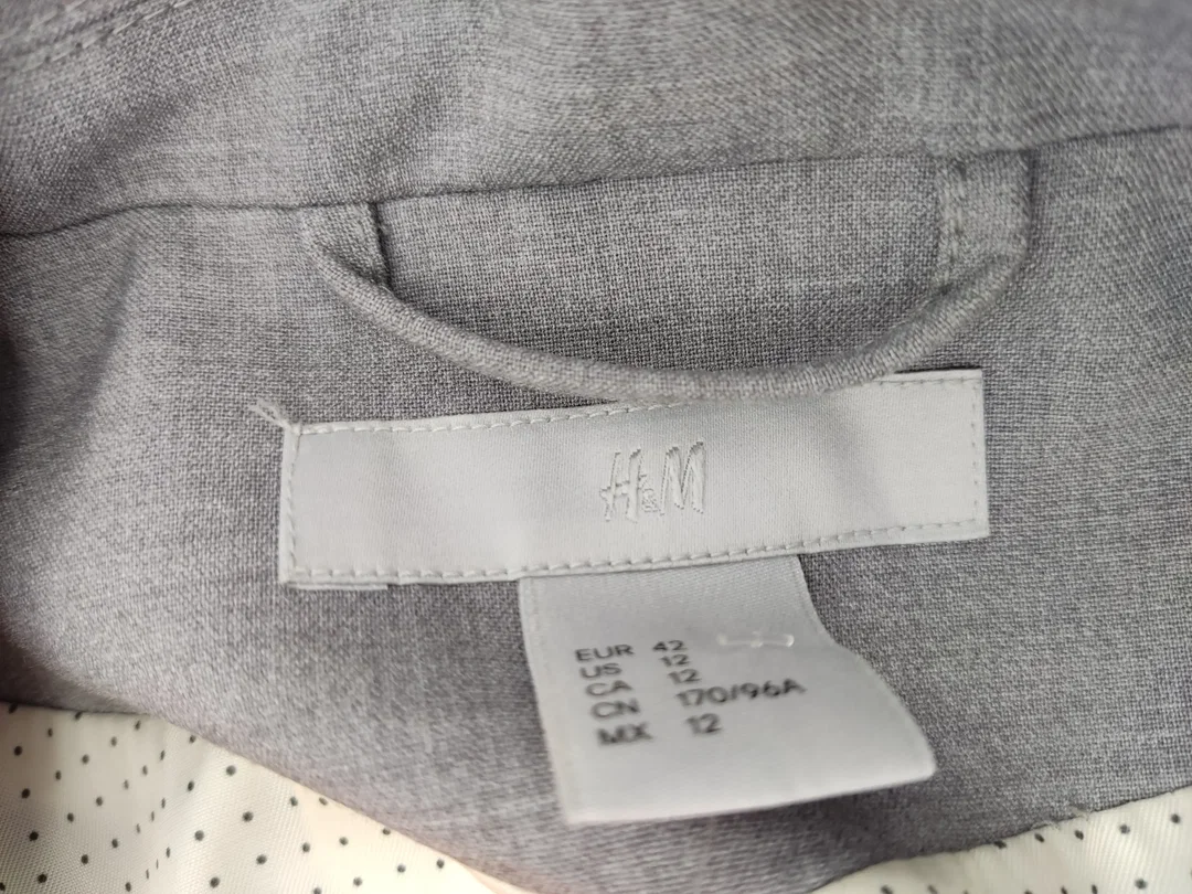 H&M Damensakko grau - 42 – Bild 4