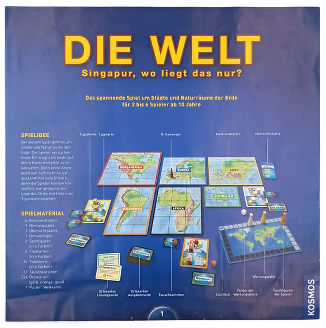 Kosmos Brettspiel "Die Welt – Singapur, wo liegt das nur?" – Bild 9