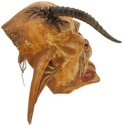 Geschnitzte Krampus-Maske Holz - Bild 6