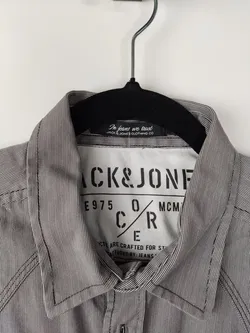 Herren Hemd Jack & Jones Baumwolle M | Zeitloser Streifen - Bild 3