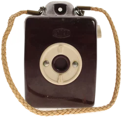 Bilora Boy Boxkamera aus Bakelit, hergestellt in Deutschland, vermutlich in den 1950er Jahren. - Bild 2