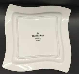 Villeroy & Boch Porzellan/Keramik New Wave Speiseteller weiß 27cm x 27cm  – Bild 2