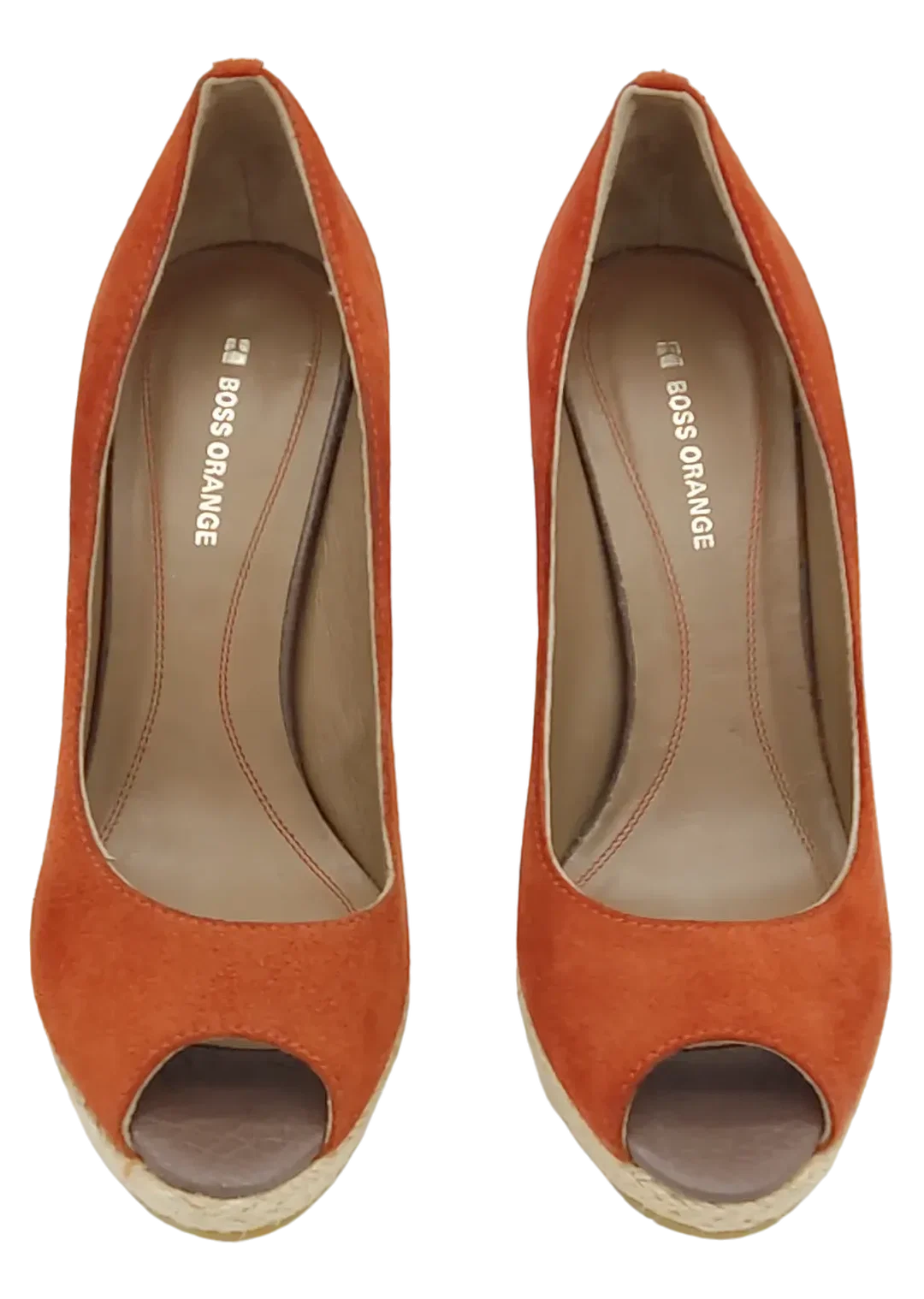 Boss Orange Damen Veloursleder Pumps, rot - Gr. 37 – Bild 3