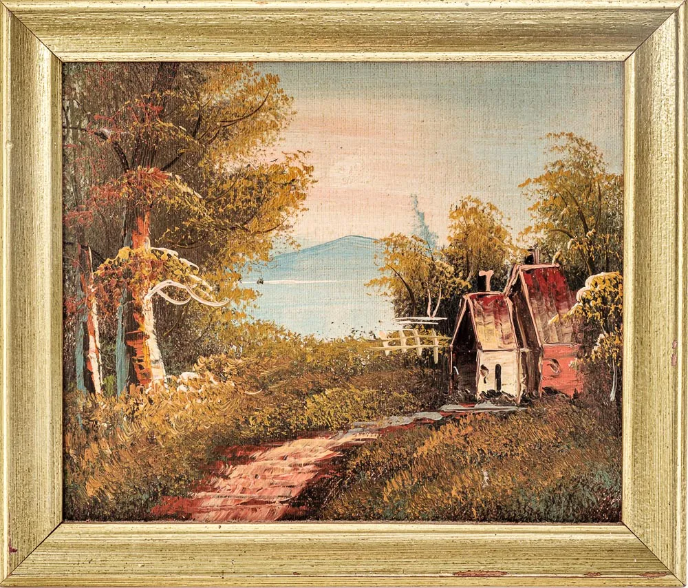 3 Ölbilder mit Goldrahmen – Bild 4