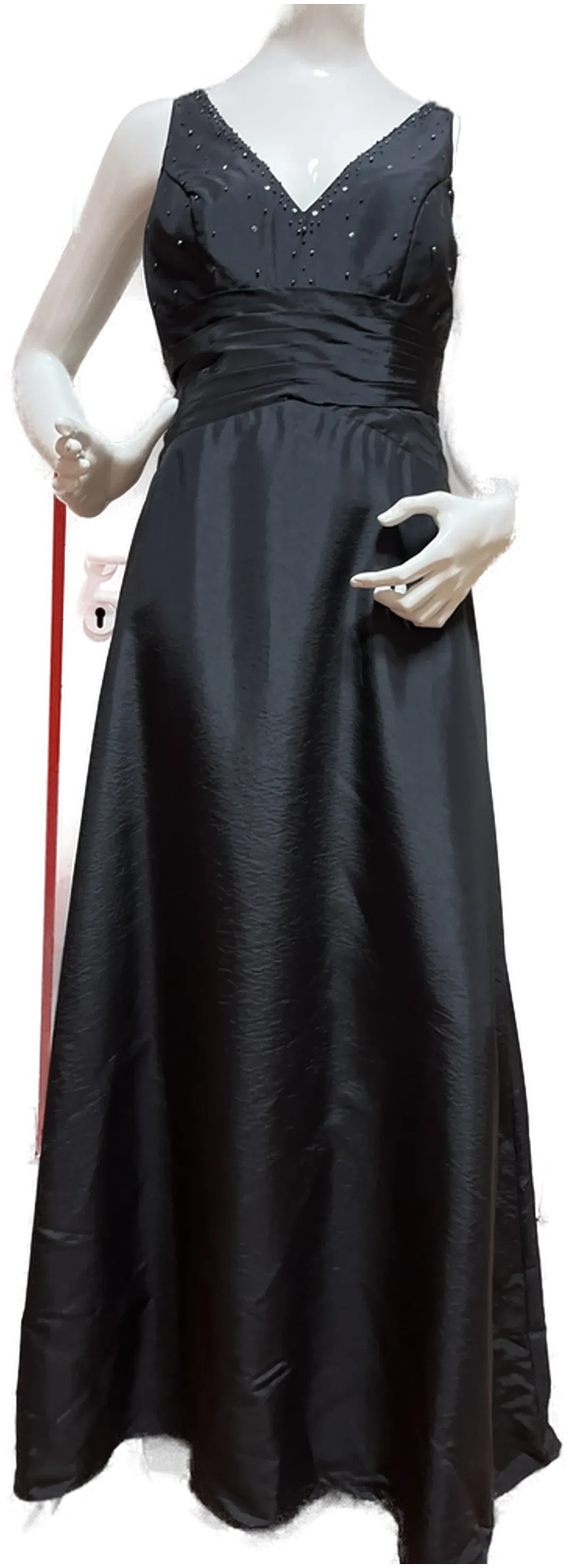 Schwarzes Ballkleid für Damen Gr. 42, erstklassige Qualität – Bild 1