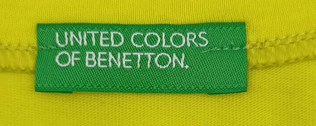 United Colors of Benetton Kindershirt neongelb Gr. L – Bild 3